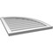 Ekena Millwork Quarter Round Top Right Surface Mount PVC Gable Vent w/ 2"W x 2"P Brickmould Sill Frame, 26"W x 30"H GVPQR26X3003SN - alternate 2
